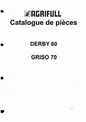 Agrifull Derby 60 parts catalog