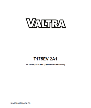 Valtra T175 EV parts catalog (2021-XXXX, MS115012 - MS119999)