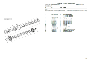 Lamborghini Crono 80 parts catalog (sn. ZKDEF10200RL10001 - .....)