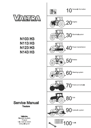 Valtra N103H3 service manual