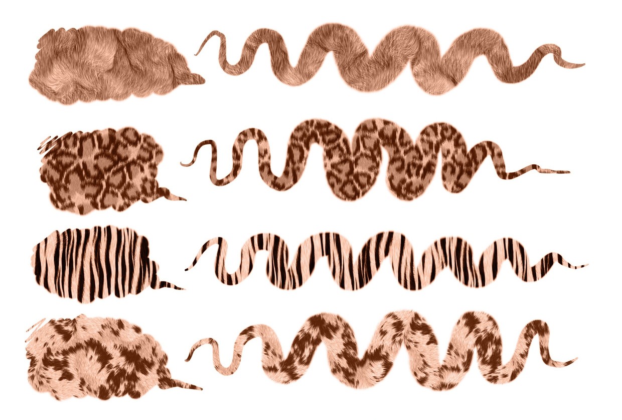20+ FREE Pattern Brush Set for Procreate incl. Animal Fur & Deco Brushes