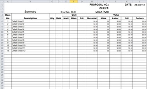 Estimating Workbook for Construction