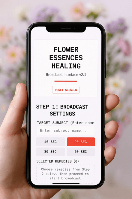 🌸 Zen Petals™  Quantum Flower Essence Broadcasting App