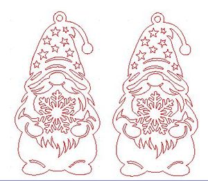Gnome ornament 3 pattern
