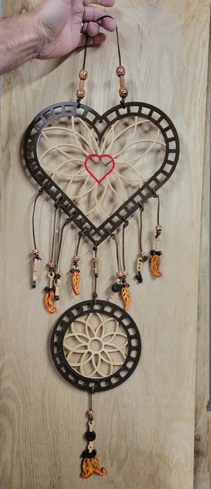 Heart Dream catcher Pattern