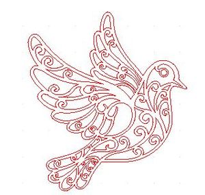 Filigree Dove 1 Pattern