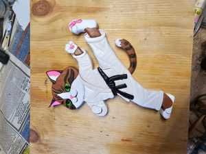 Karate Kitty Intarsia pattern