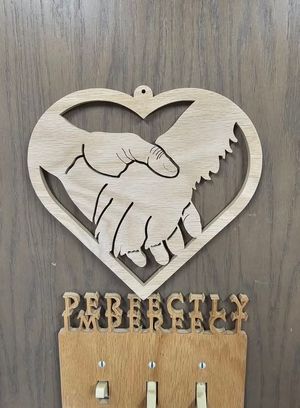 Paw in Hand heart pattern