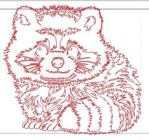 Baby Raccoon Pattern