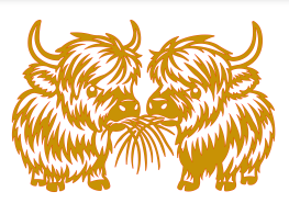 Two Highlands eating