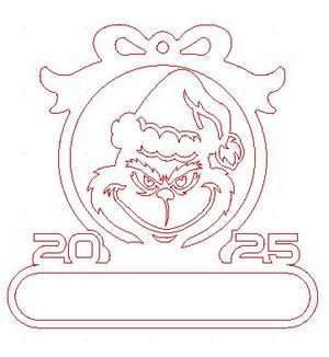 Grinch Christmas Ornament pattern