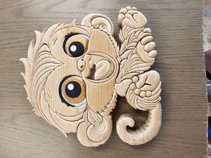 Baby monkey Intarsia pattern