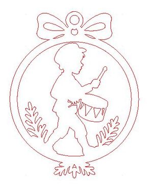 Little Drummer Boy ornament pattern
