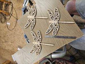 Dragonfly filigree pattern