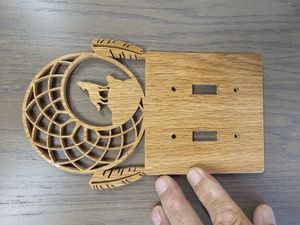 Wolf Double switch cover Pattern