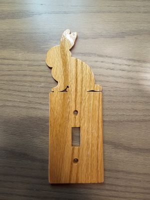 Bunny single flip switch cover Pattern