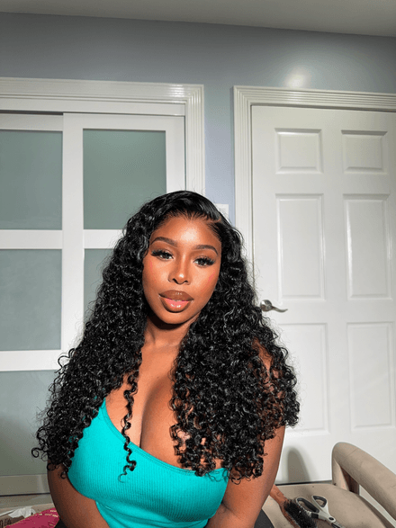 22” deep curly wig unit 