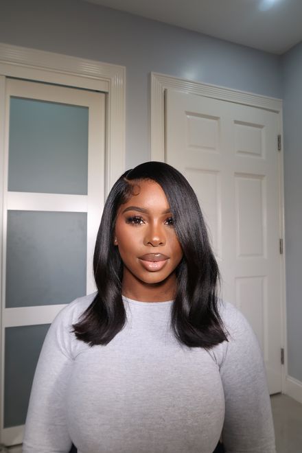 Yaki Straight Frontal Demo Wig Unit