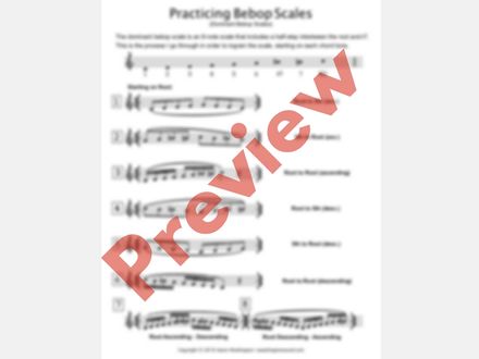 Practicing Dominant Bebop Scales PDF | TBT Masterclass #9