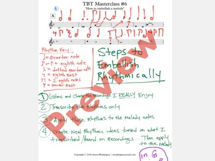 How to Embellish a Melody | TBT Masterclass #6 PDF