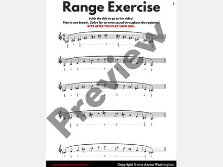 Range Exercise for Trumpet