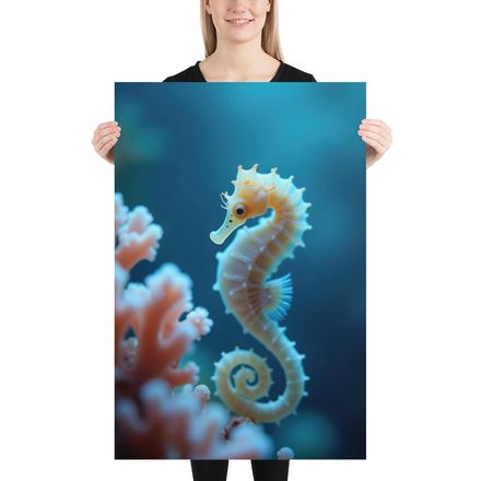 Ocean&#x27;s Jewel: A Seahorse&#x27;s Delicate Dance