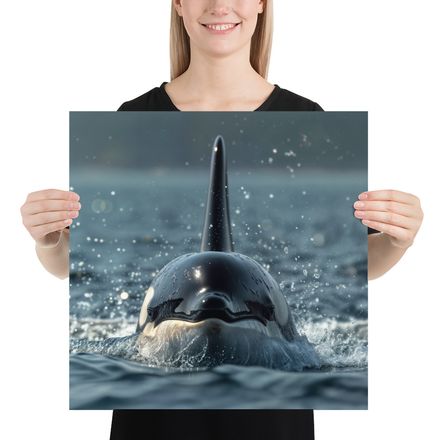 Ocean&#x27;s Apex: A Killer Whale&#x27;s Majestic Gaze
