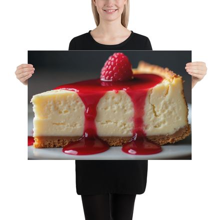  Classic Cheesecake with Raspberry