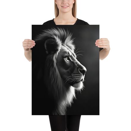 Lion in Monochrome