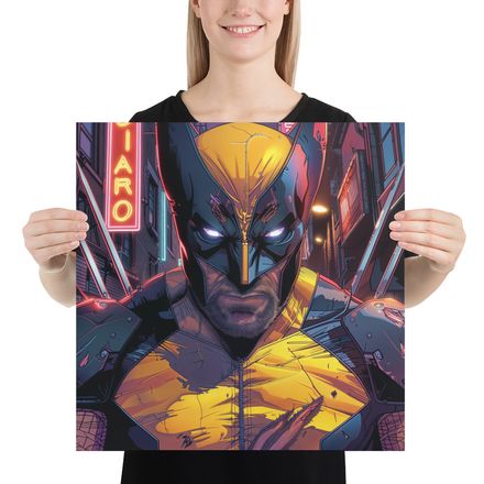  Wolverine in the Neon Night
