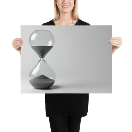 Sands of Time: A Minimalist Hourglass