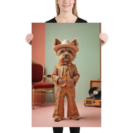 Yorkshire Terrier in Retro Chic