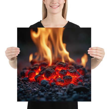 Glowing Embers and Flames