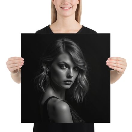Shadowed Allure: A Portrait in Monochrome