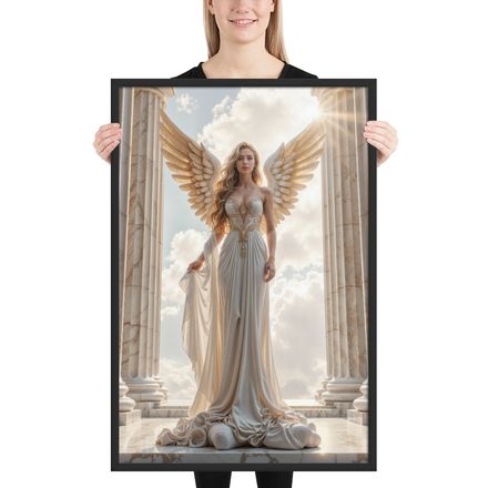  Celestial Grace: A Goddess Emerges from the Heavens