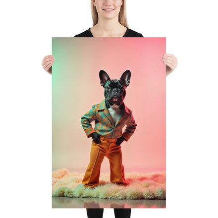 French Bulldog&#x27;s Groovy Pose