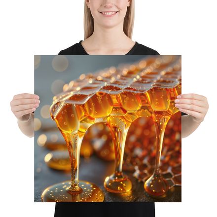 Dripping Honeycomb&#x27;s Sweet Embrace