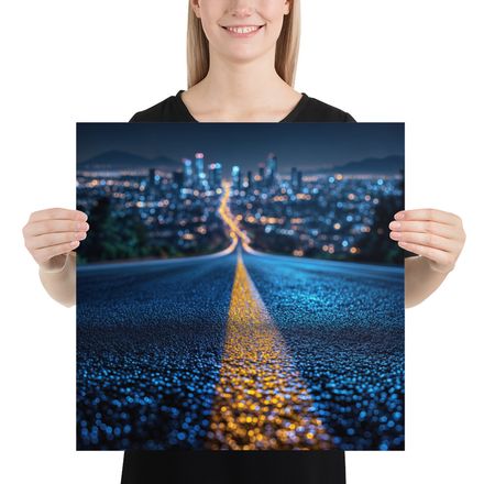 City Lights Ahead: Night Drive