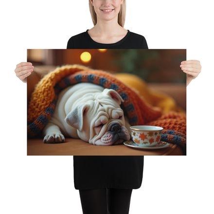 A Bulldog&#x27;s Peaceful Slumber
