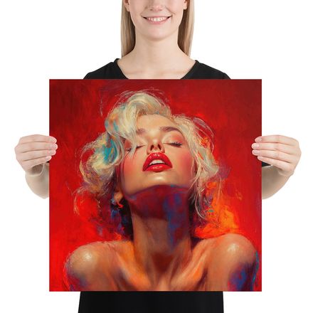 Fiery Grace: A Pop Art Homage