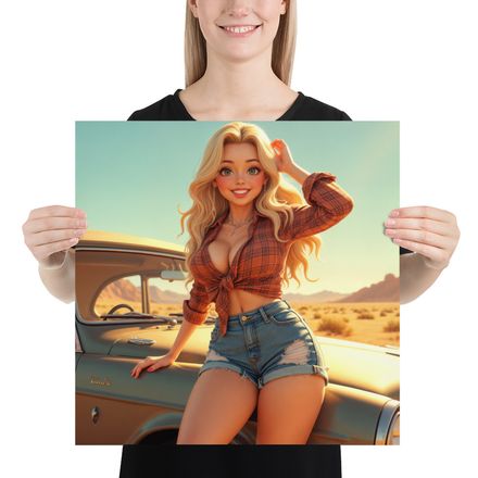 Desert Dolly: A Pin-Up&#x27;s Roadside Charm