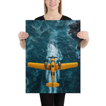 Yellow Seaplane: Coastal Flight