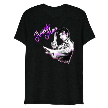 Martial Arts Angela Mao 茅瑛 T-shirt sketch in Black