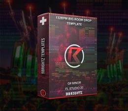 Big Room Drop Template | FL Studio 20 | 132BPM Key G# Minor | 2023