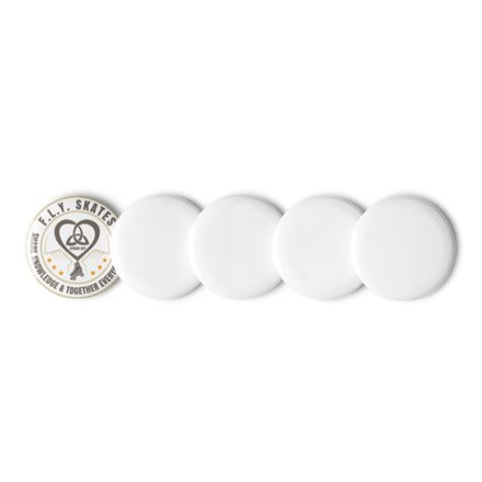 FS White Buttons/Pins