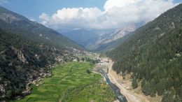 Mountain Valley in Afghanistan