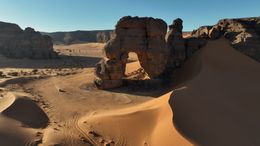 Rock Arch in Libya&#x27;s Desert