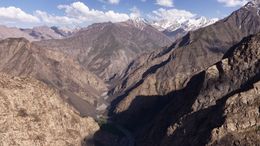 Rugged Landscapes of Bartang Valley in Tajikistan
