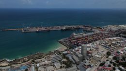 Mogadishu's Port in Somalia