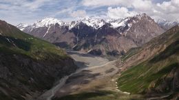 Glacier Valley in Tajikistan